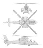 Kawasaki OH-1 projection drawing thumbnail