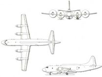Lockheed Martin EP-3E Aries II projection drawing thumbnail