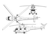 Mil Mi-2 Hoplite projection drawing thumbnail