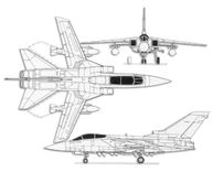 Panavia Tornado ADV projection drawing thumbnail