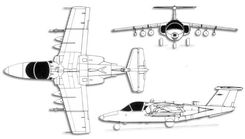 SAAB 105 projection drawing thumbnail