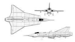 SAAB 35 Draken projection drawing thumbnail