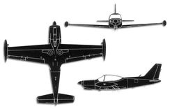 SIAI-Marchetti SF.260 projection drawing thumbnail