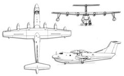 Shin Meiwa SS-2A projection drawing thumbnail