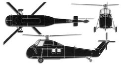 Sikorsky S-58 projection drawing thumbnail