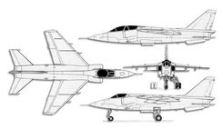Soko J-22 Orao projection drawing thumbnail