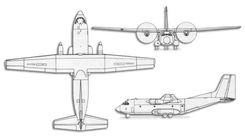 Transall C-160 projection drawing thumbnail