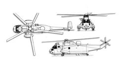 Westland Commando projection drawing thumbnail