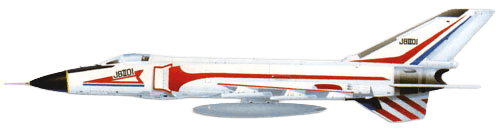 Shenyang J-8 II / F-8 Finback profile drawing