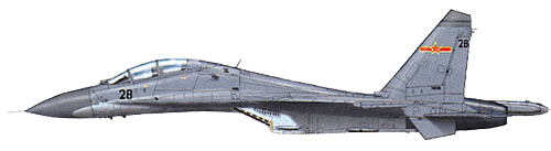Sukhoi Su-30 Flanker profile drawing