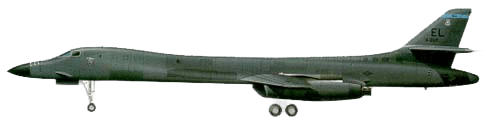 Boeing B-1 Lancer profile drawing