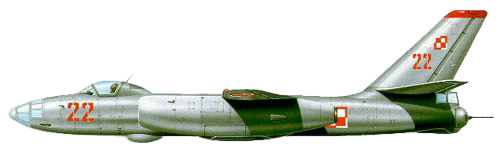 Ilyushin IL-28 Beagle profile drawing