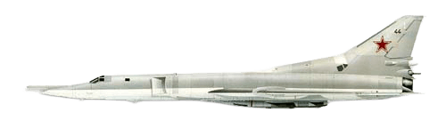 Tupolev TU-22M Backfire profile drawing