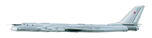 Tupolev TU-95 Bear profile drawing