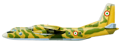 Antonov An-26 Curl profile drawing