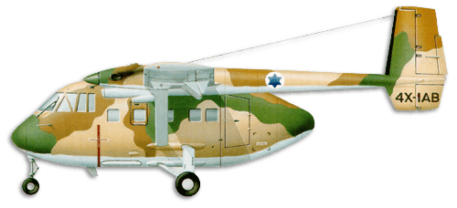 Israel Aircraft Industries Ltd. Arava 201 profile drawing