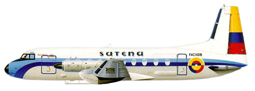 British Aerospace BAE 748 profile drawing