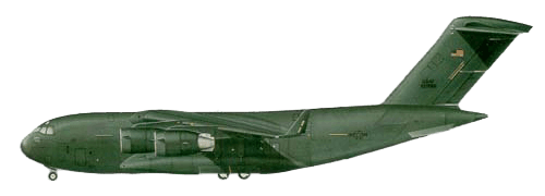 Boeing C-17 Globemaster III profile drawing