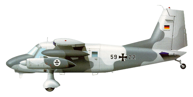 Dornier Do 28 Skyservant profile drawing