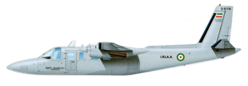 Rockwell International Turbo Commander 690B profile drawing