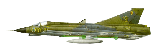 SAAB 35 Draken profile drawing