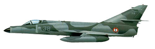 Dassault Super Etendard profile drawing