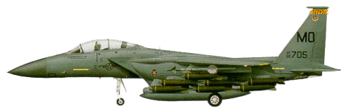 Boeing F-15E Strike Eagle profile drawing