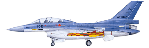 Mitsubishi F-2 profile drawing