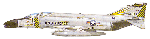 Boeing F-4 Phantom II profile drawing