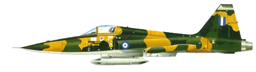 Northrop F-5A Freedom Fighter profile drawing