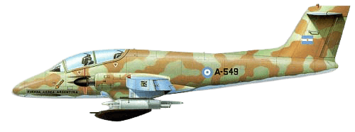 FMA IA 58A Pucara profile drawing