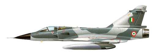Dassault Mirage 2000 profile drawing