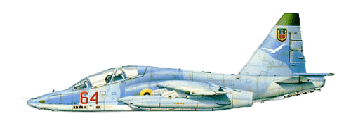 Sukhoi Su-25 Frogfoot profile drawing