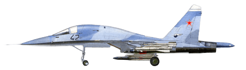 Sukhoi Su-34 Fullback profile drawing