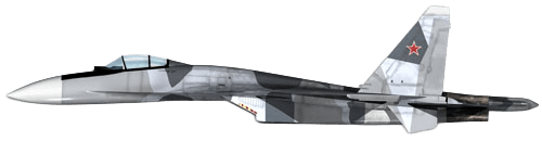 Sukhoi Su-35 Flanker-E profile drawing