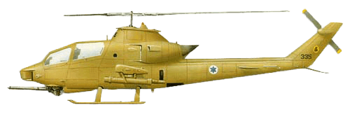 Bell AH-1 Cobra profile drawing