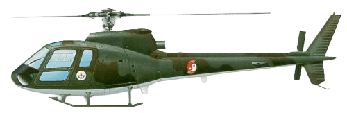 Aerospatiale AS.350 Ecureuil profile drawing