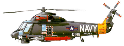 Kaman H-2 SeaSprite profile drawing