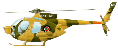 Boeing MD-500 Defender profile drawing