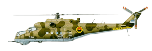 Mil Mi-24 Hind profile drawing