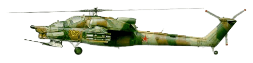 Mil Mi-28 Havoc profile drawing