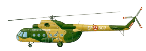 Mil Mi-8 / 17 Hip profile drawing