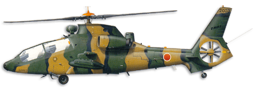 Kawasaki OH-1 profile drawing