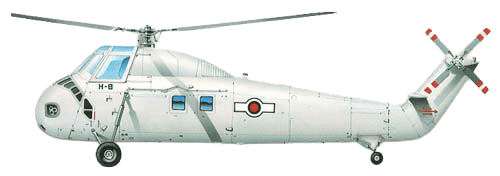 Sikorsky S-58 profile drawing