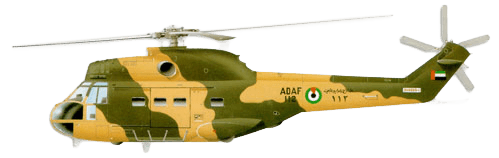 Aerospatiale SA.330L Puma profile drawing
