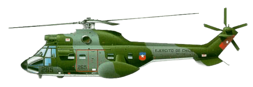 Aerospatiale SA.332 Super Puma profile drawing