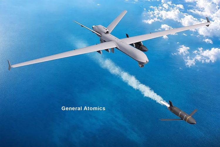 General Atomics pitches Wildfire for U.S. Air Force MQ-9A alternative, with 8,000-nautical-mile range and capacity for two LRASM missiles