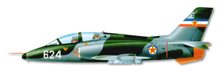 Soko G-4 Super Galeb profile drawing