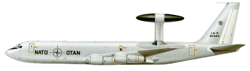 Boeing E-3 Sentry profile drawing