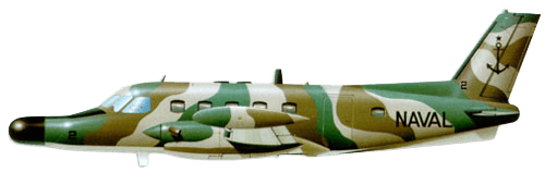 EMBRAER EMB-110 / 111 Bandeirante profile drawing